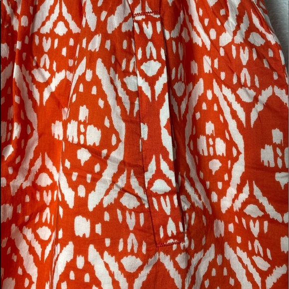 J.Crew Size Large Orange Mini Skirt with Liner and Pockets - Picture 4 of 7